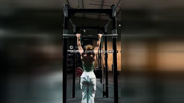 18yo Post-Workout Train: Pussy & Ass Double Creampie IG